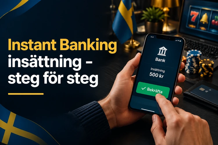 Instant Banking insättning - steg för steg