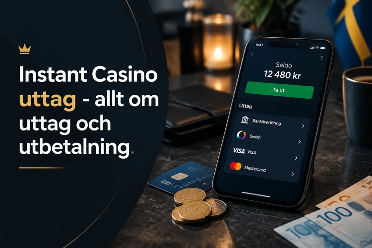 Instant Casino uttag - allt om uttag och utbetalning