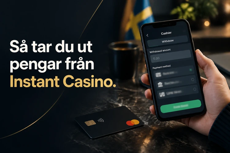 Så tar du ut pengar från Instant Casino